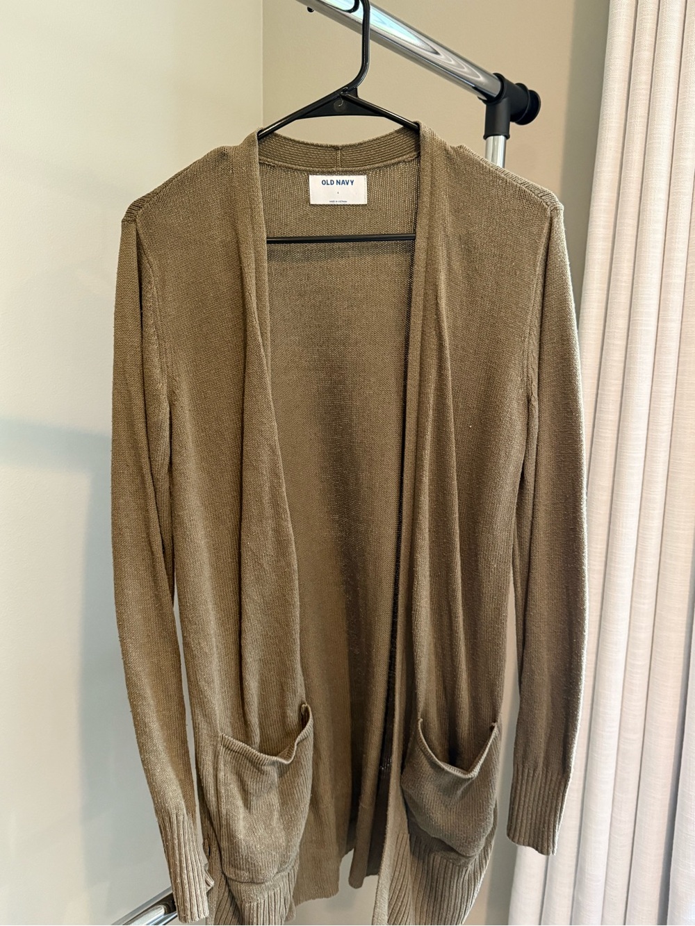 Old Navy women’s Open-Front Cardigan Sweater in Olive Green